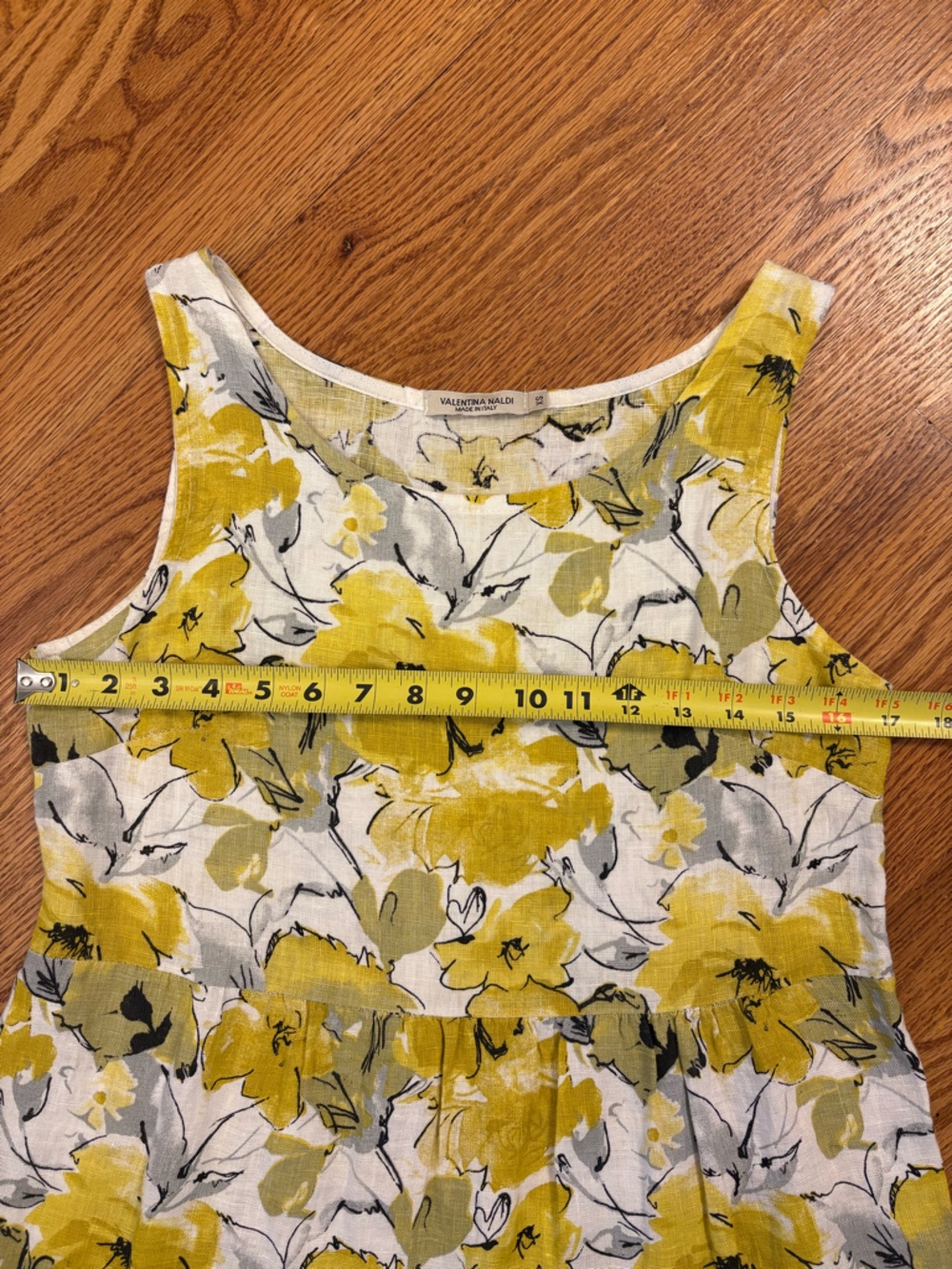 Valentina Naldi Yellow Floral Midi Dress - Picture 7 of 7